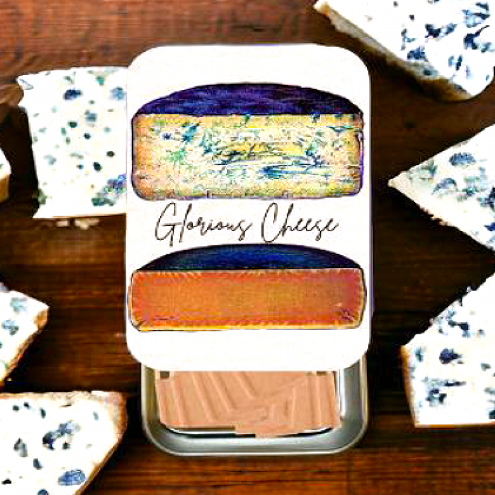 Glorious Cheese - The Gilded Home Vintage-Inspired Slider Tin with Cheese Flags