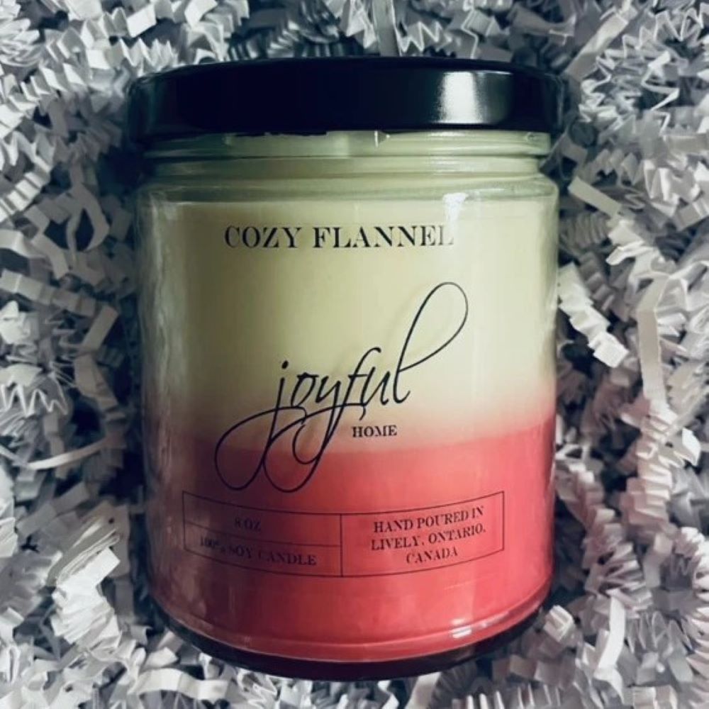 Cozy Flannel Soy Candles - 8 oz