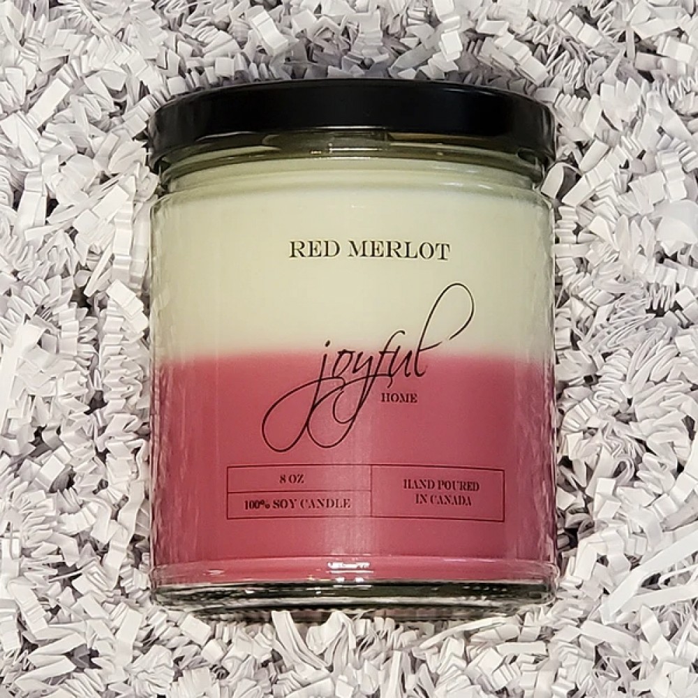 Red Merlot Soy Candles - 8 oz