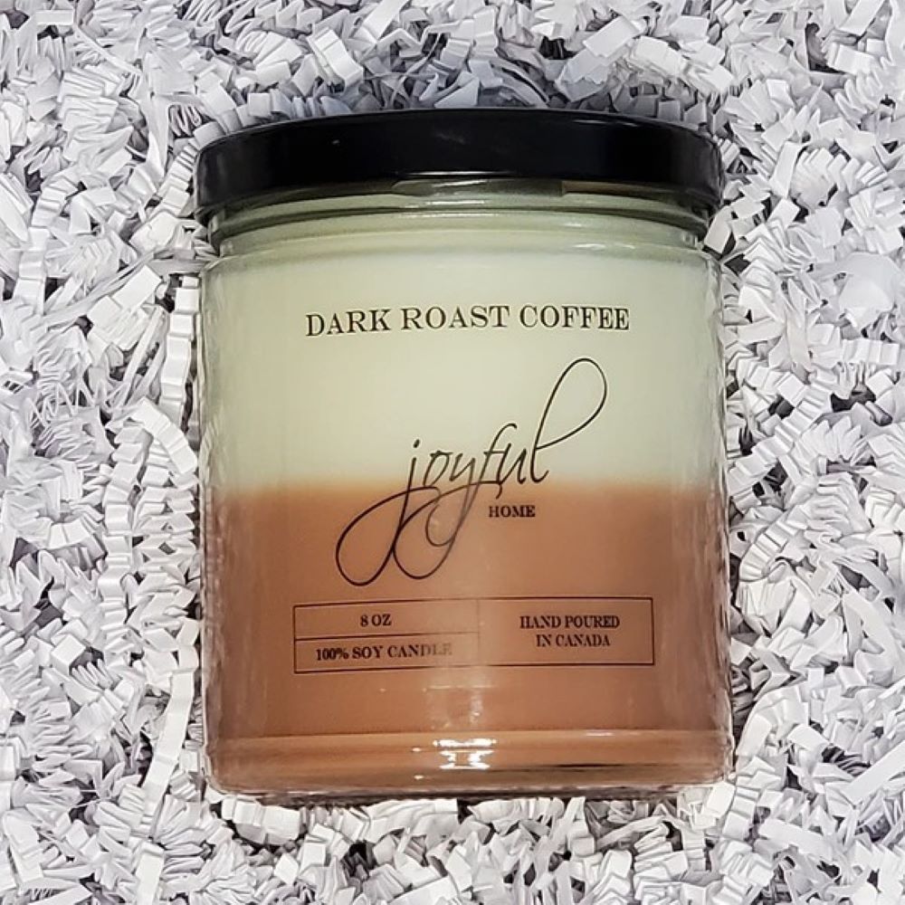 Dark Roast Coffee Soy Candles  - 8 oz