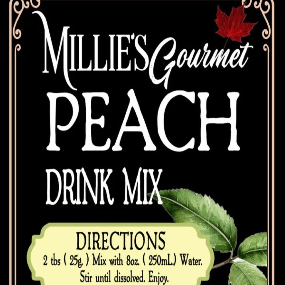 Drink Mix - Peach - Millie's Gourmet  Drink Mix - Peach - Millie's Gourmet