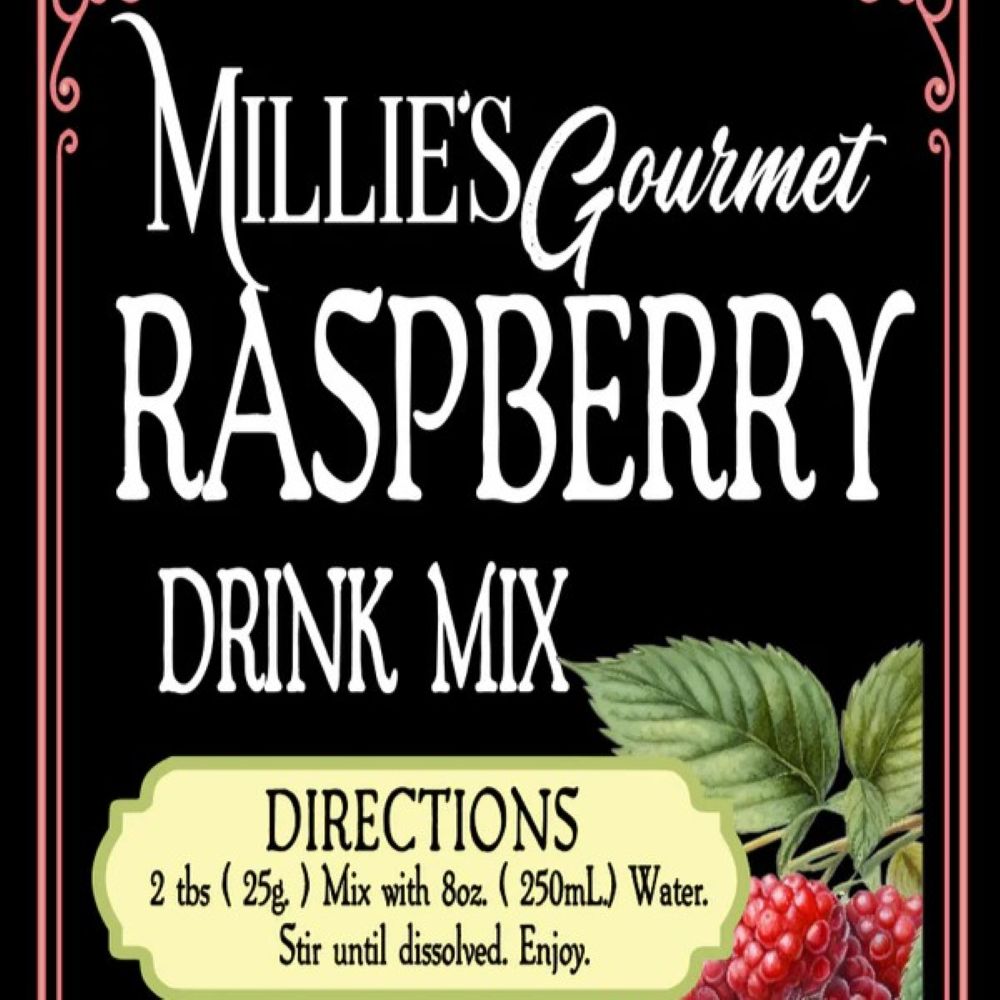 Drink Mix - Raspberry - Millie's Gourmet  Drink Mix - Raspberry - Millie's Gourmet