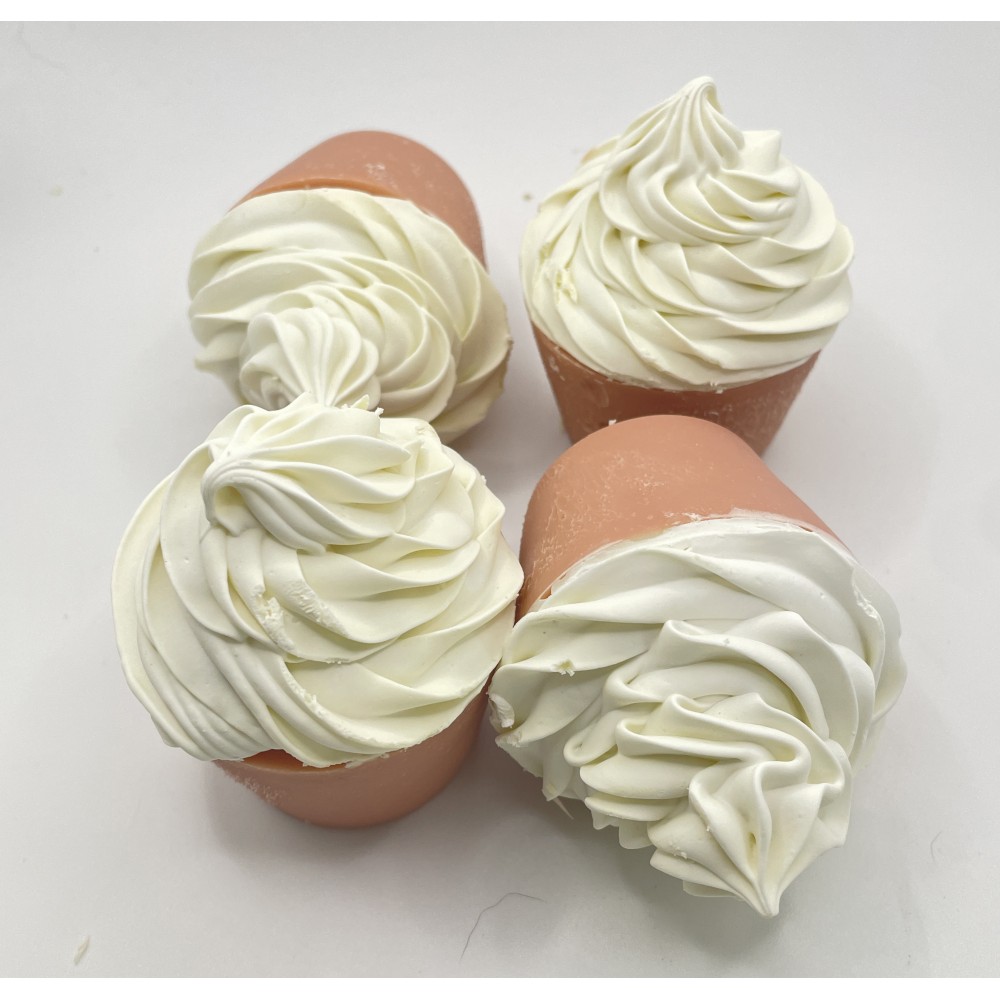 Soap - French Pink Clay - Cupcake - Handmade