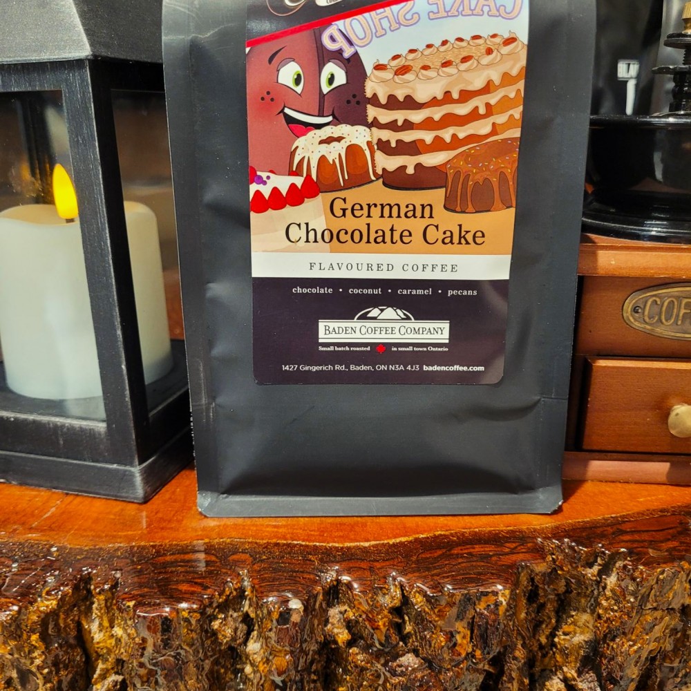 Locally Roasted German Chocolate Cake Baden Coffee