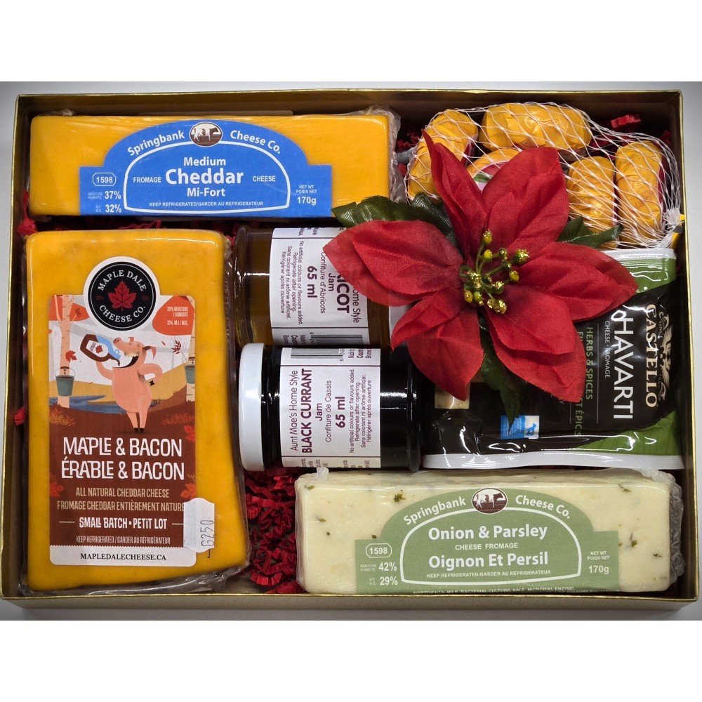 Cheese &  Homemade Jam Gift Box - Medium