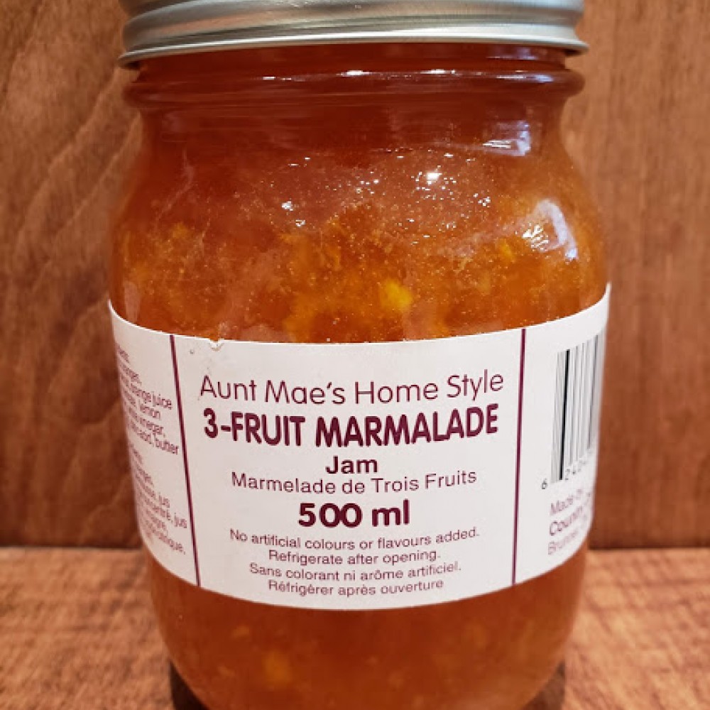 Homemade 3 Fruit Marmalade 