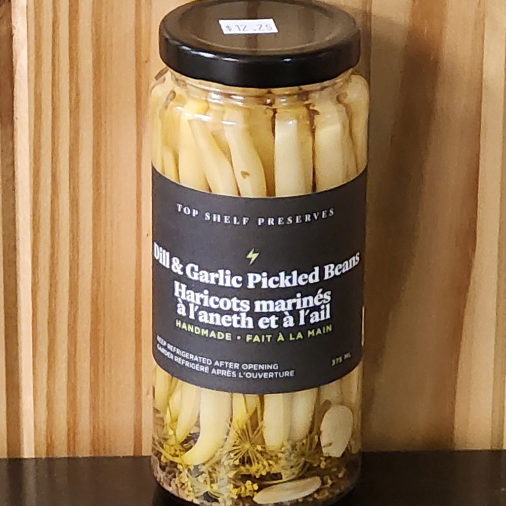 Dill and Garlic Pickled Beans - Top Shelf Preserves