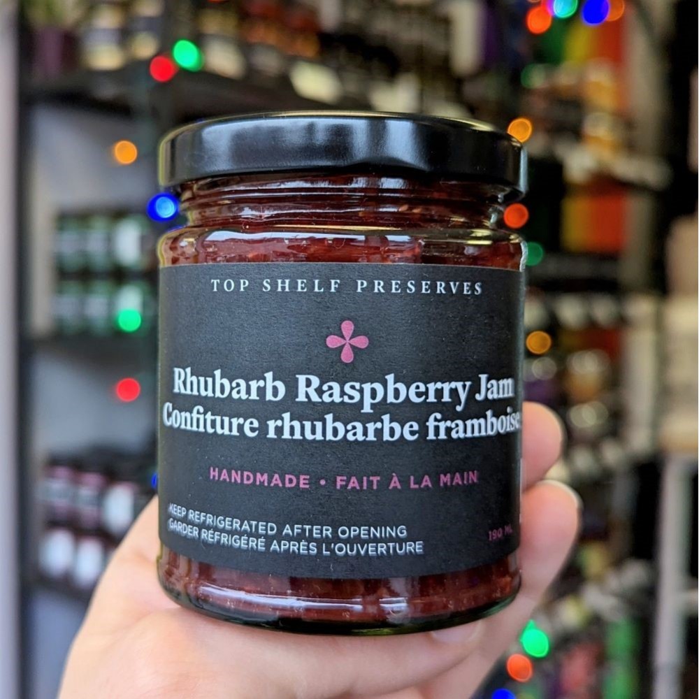 Jam - Rhubarb Raspberry - Top Shelf Preserves - 190 ml